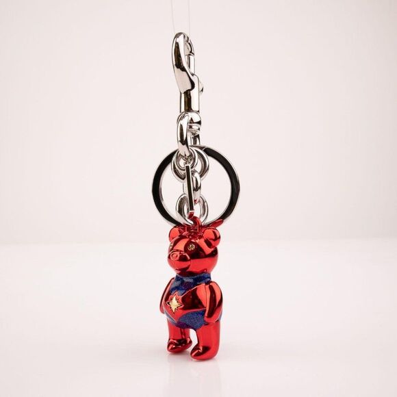 Coach Marvel Carol Danvers Bear Bag Charm Keychain - Picture 3 of 4